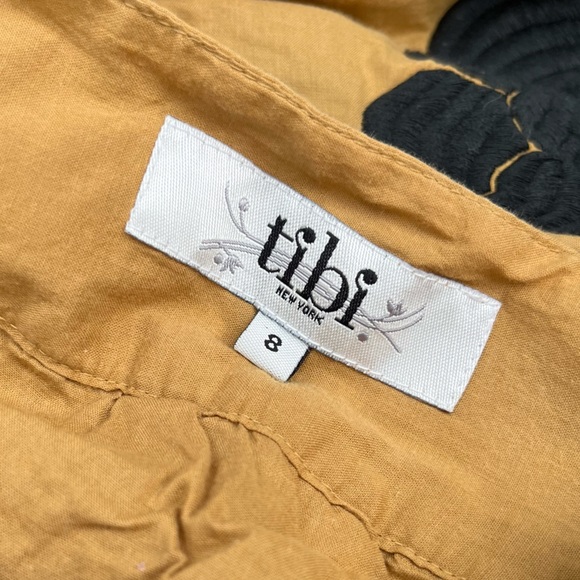 Tibi Skirt size 8 embroidered cotton bubble skirt - Picture 7 of 13